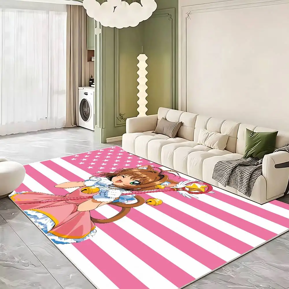 S-Sakura Kinomoto Floor Mat Rugs Soft Bedroom Floor Anti-skid Household Carpets 3