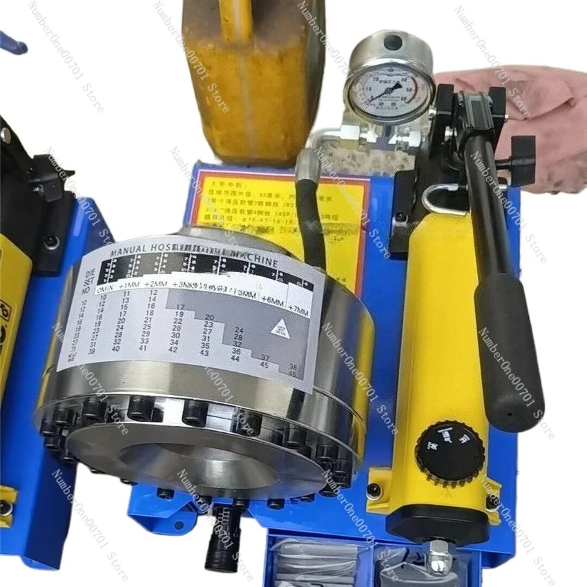 HB-25 Hydraulic Hose  Machine Manual Shrinking Machine High-pressure Oil Pipe Hydraulic Hose Crimping Machine 35Mpa 50mm
