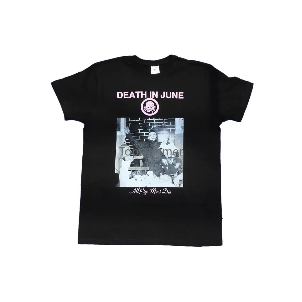 Camiseta Death in June All Pigs Must Die, camisetas divertidas para hombres, camisetas gráficas, camisetas de algodón para hombres, camisas de manga corta para hombres