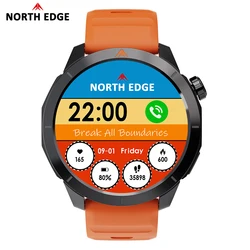 NORTH EDGE 2025 X-TREK 2 GPS Sports Smart Watch HD AMOLED Screen Compass Barometer Altitude 3ATM Fitness Tracking Smartwatch