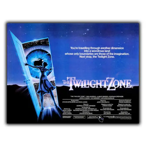 Twilight Zone: The Movie Steven Spielberg METALLSCHILD WANDPLAKAT Posterdruck-Aluminium