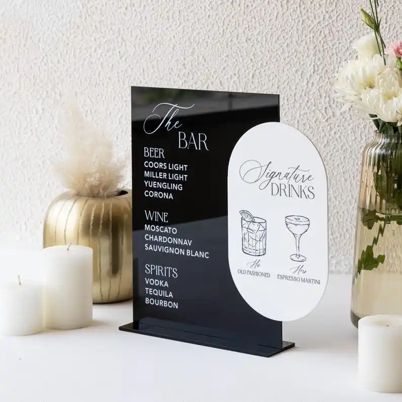 

Signature Drink Sign Wedding,Signature Cocktails Menu,Wedding Drink Sign,Wedding Bar Sign,Custom Signature Sign