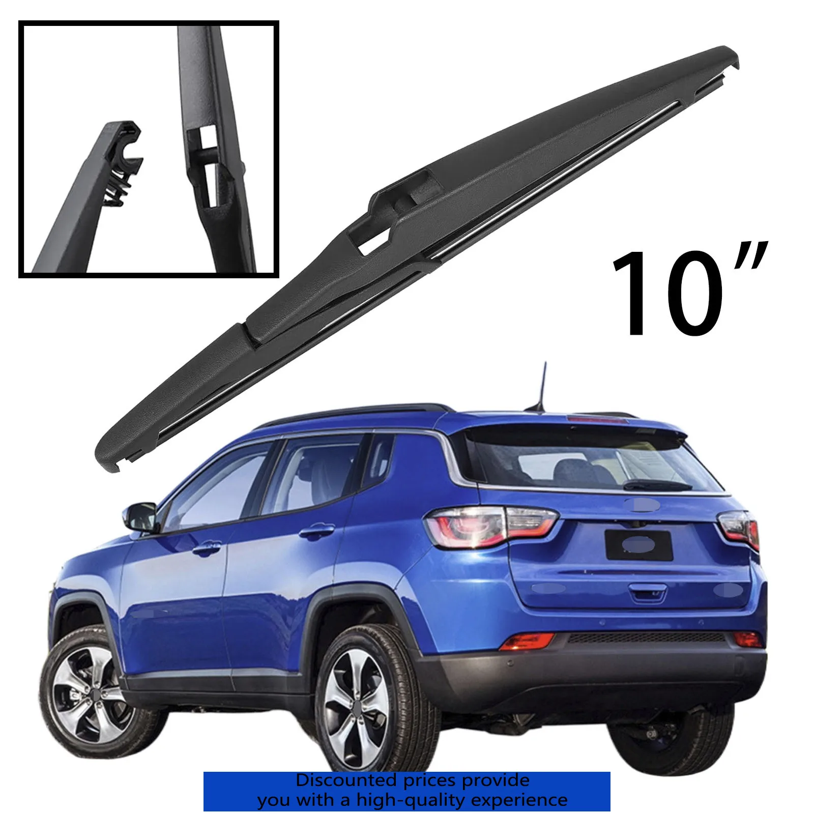 

For Jeep Compass MK2 2016-2023 Car Accessories 10" Rear Windshield Windscreen Washer Wiper Blade