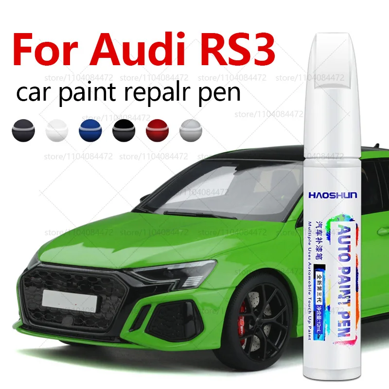 

Ручка для ремонта автомобильной краски для 2011-2025 AUDI RS3, аксессуары для ремонта царапин, черный LY9T, белый LY9L, серый LZ7W LX7L, синий LX5F LX5H