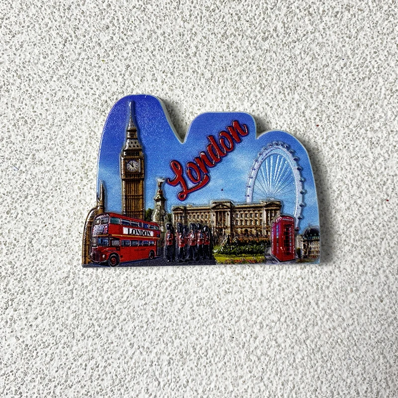 

London, UK tourist souvenirs 3d three-dimensional creative hand gift decoration famous building magnetic refrigerator magnets