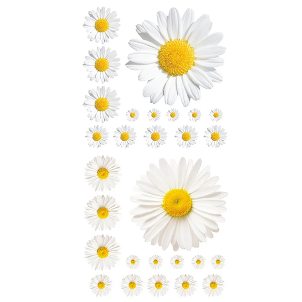 

Little Daisy Wall Sticker Ornaments for Kids Self-adhesive Decorative Decal Home Pvc Floral Child