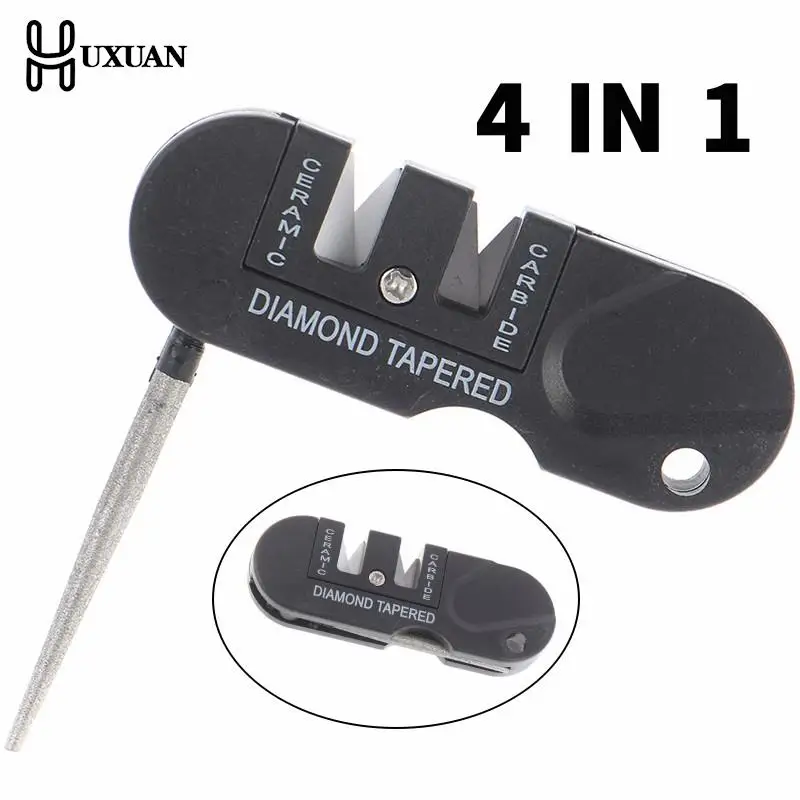 

Pocket Knife Diamond Outdoor Sharpener Tool Scissor Sharpen Fish Hook Tungsten Ceramic Whetstone Camp Hunting Portable Sharpener