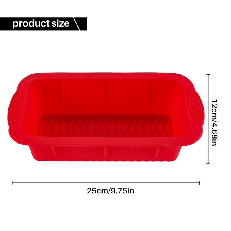 Nuevo juego de 2 latas de silicona para pan, latas para hornear, bandeja antiadherente para hornear, juego de lata de pan de silicona, moldes para hornear