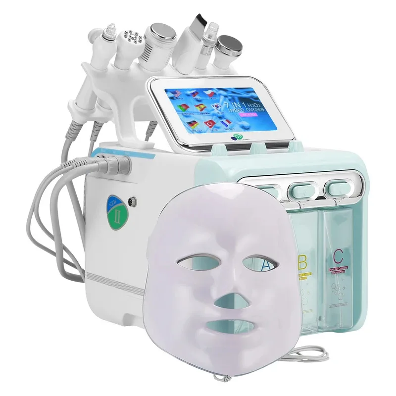 

7 in 1 Portable Hydro Dermabrasion Machine - Water Oxygen Jet Diamond Peeling Microdermabrasion Skin Care Tool