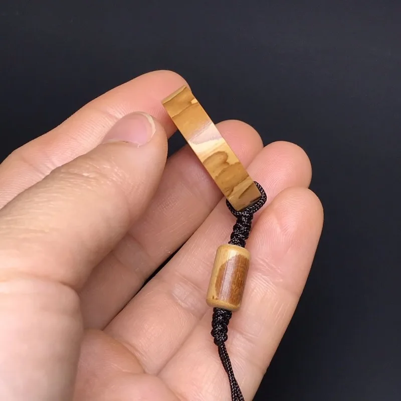Handmade Meifei Bamboo Ring with Meilu Barrel Bead Xiu Yan Birdcage Hanging Loop Wenwan Mottled Xiangfei for Collectors Gifts