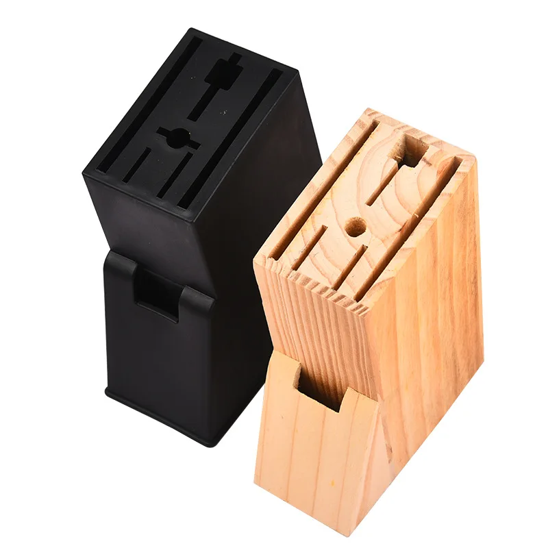 Porte-couteau en plastique de cuisine durable, support en bois, rangement de proximité, couverts T1