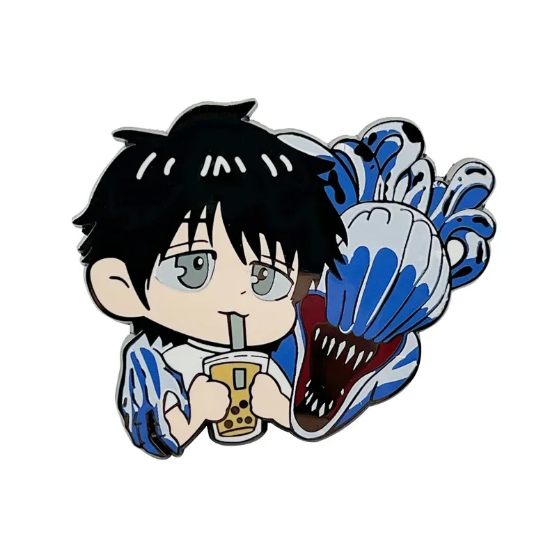 

Jujutsu Kaisen Brooches Cartoon Anime Figures Metal Enamel Brooch Cartoon Pin Backpack Badge Kids Gift