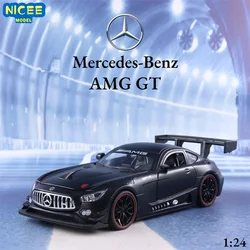 1:24 Benz AMG GT Alloy Sports Car Model Diecast Metal Toy Vehicles Car Model Sound Light Collection Kids Toy Gift E73