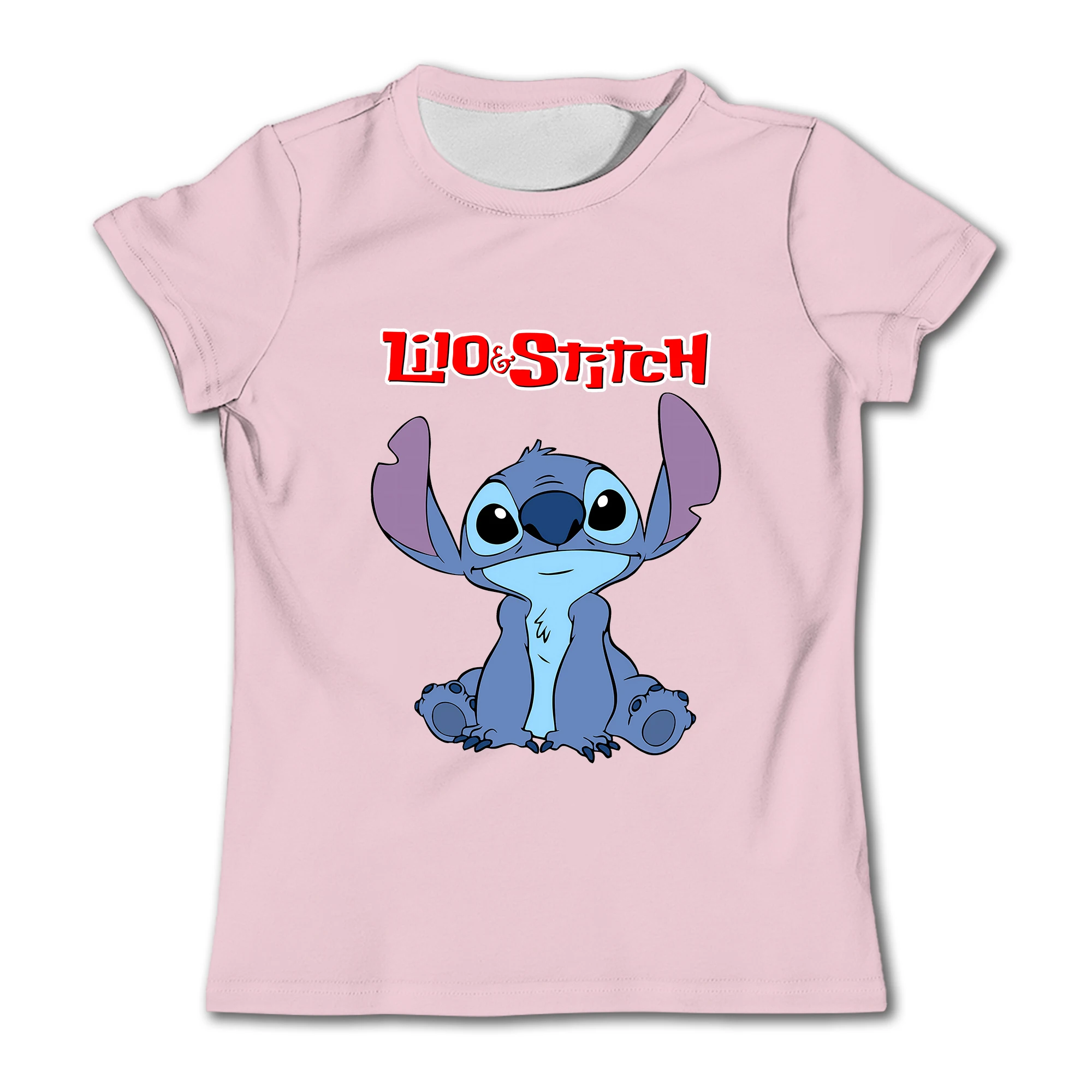 T-shirt stampata per bambini e ragazze in puro cotone Disney a maniche corte t-shirt da bambino in puro cotone a maniche corte