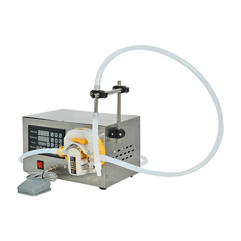

Small Peristaltic Pump Liquid Filling Machine 3L High Flow Digital Control Semi-Automatic Glass Beverage Solvent Pigment