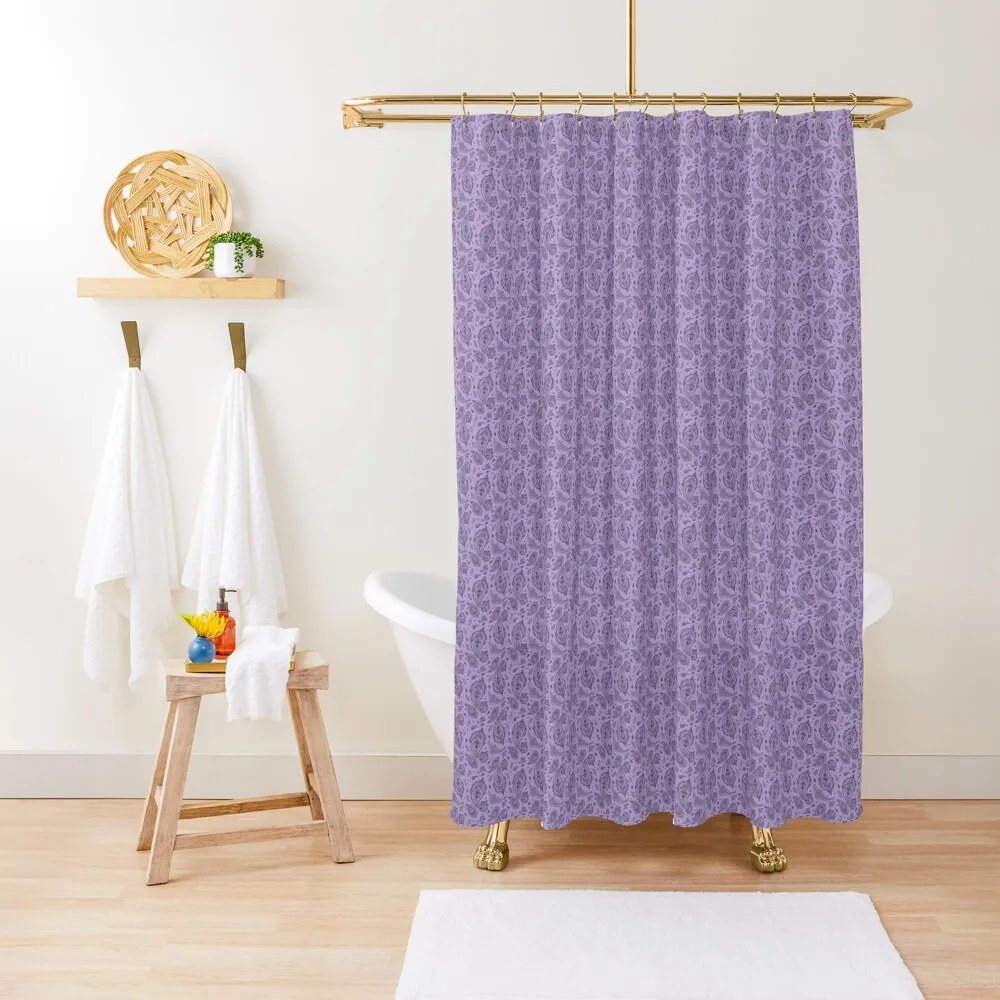 

Light purple paisley print that looks good on you and everything you own! Shower Curtain For Bathroom Shower Curtain