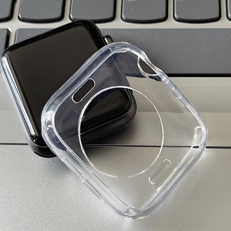 1-4pcs Case For Apple Watch 49mm 42/46/44/45/41/40mm No Screen Protector Full TPU bumper Cover iwatch series 11 10 9 8 7 SE 6 5