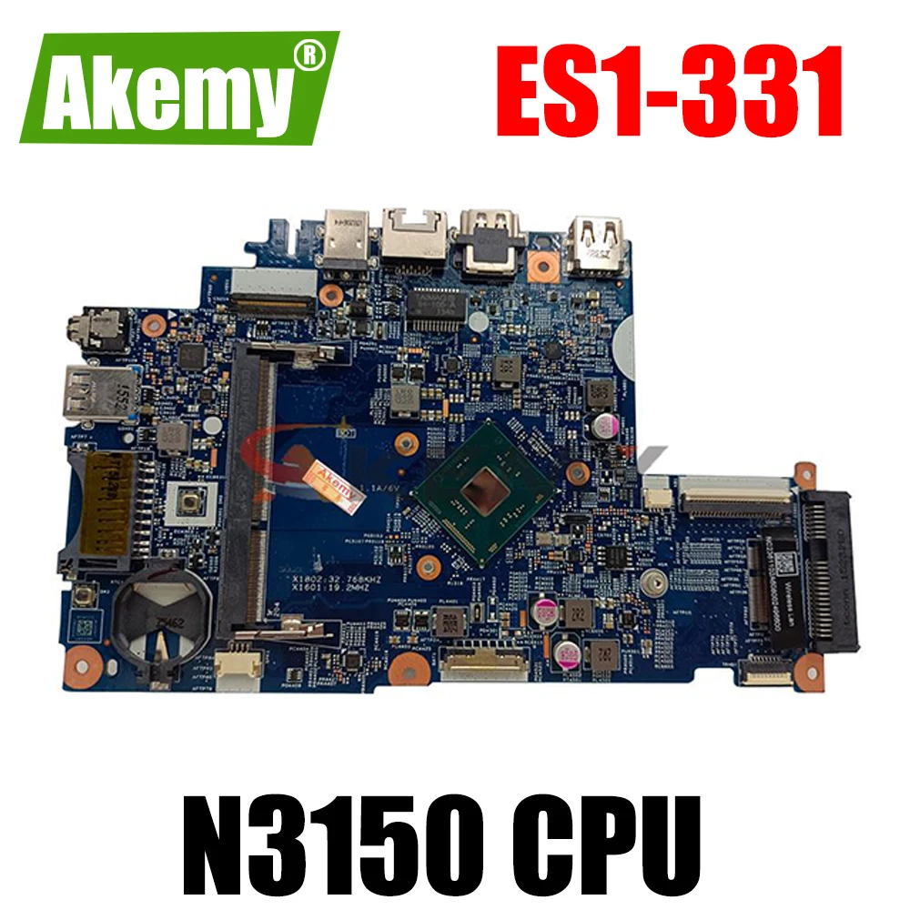 

For Acer Aspire ES1-331 NoteBook Motherboard NBMZU1100 Pentium N3710 SR2KL 14295-1M 448 05T03 001M Notebook Mainboard DDR3