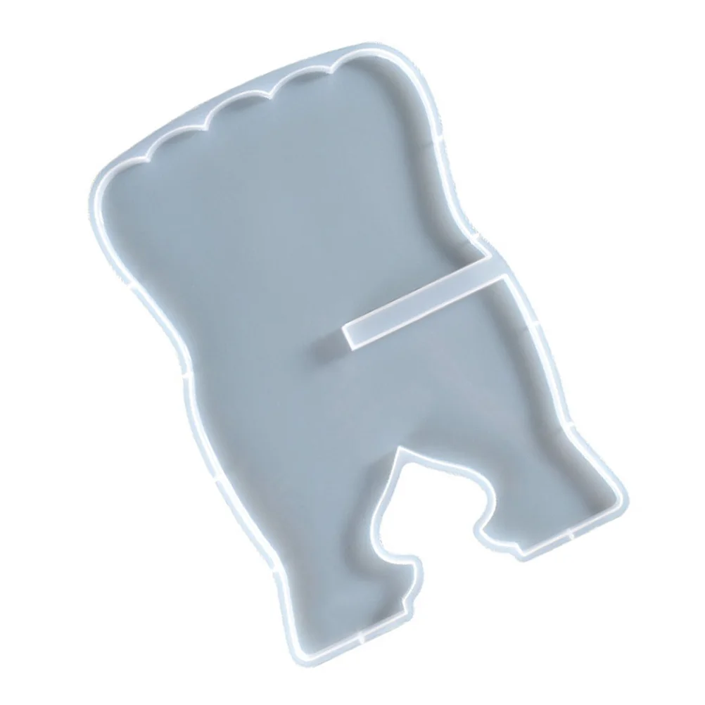 Molde de estantería de silicona para lectura artesanal, moldeado artesanal, textura clara portátil ligera, diseño de una pieza para cristal