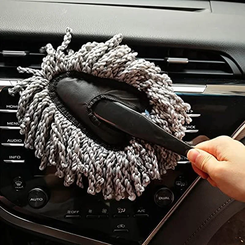 

Auto Interior Small Wax Mop Car Detailing Brush Dusting Duster Home Kitchen Computer Cleaning Brush Dusting Tool Car Detailing