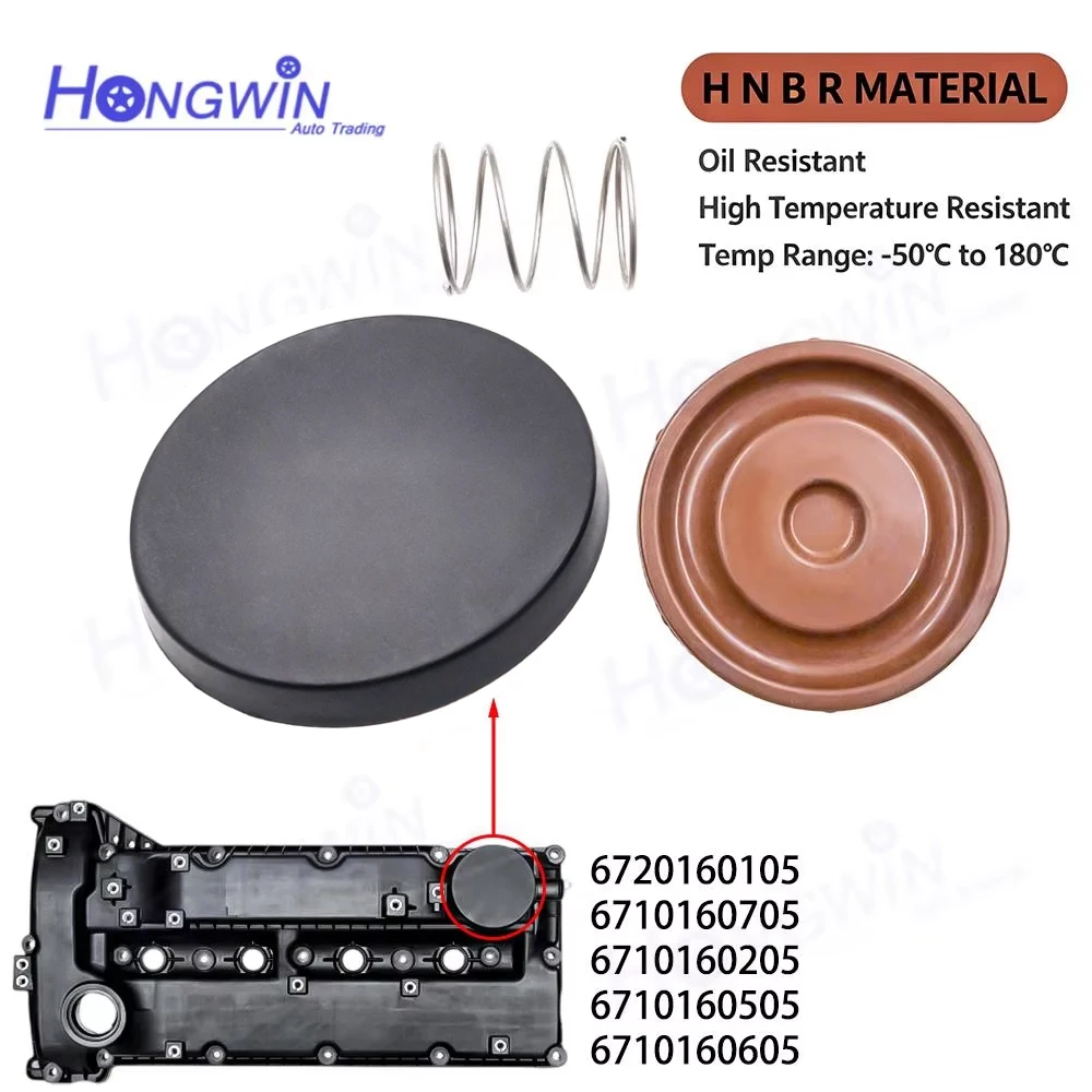 Cylinder Head Valve Chamber Cover 6720160105 For Ssangyong Korando C Actyon Rexton W 2.0 2.2 Turbo Diesel Engine Parts