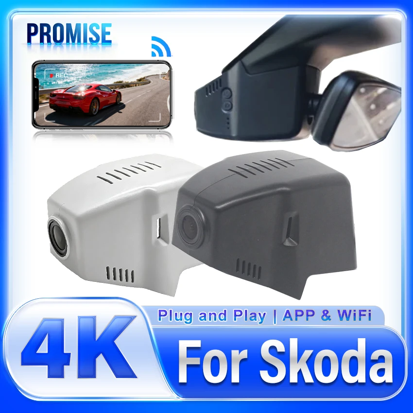 

Видеорегистратор для Skoda Enyaq 2020-2025 Видеорегистратор для Skoda El»), 2025 Интегрированный OEM заводской стиль 4K 2160P Автомобильный видеорегистратор с приложением WIFI