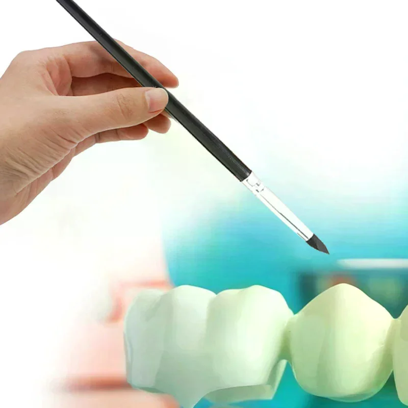 5Pcs Dental Resin Shaping Brush Pens Silicone Nails Art Brushes Various Size Dentistry Composite Cement Porcelain Teeth