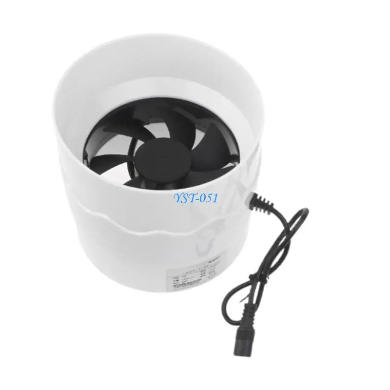 

E15A 4inch Extractor Fan Low Noise Inline Duct Hydroponic Air Blower Exhaust Fan for Home Bathroom Grow Room Ventilation