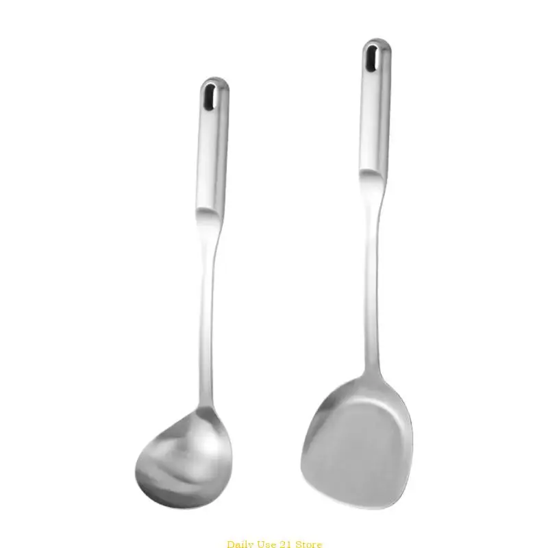 

Practical Spoon/Shovel Stainlesss Steel Wok Spatula/ Ladle Cooking Equipments Thickening Metal Utensils for Kitchen