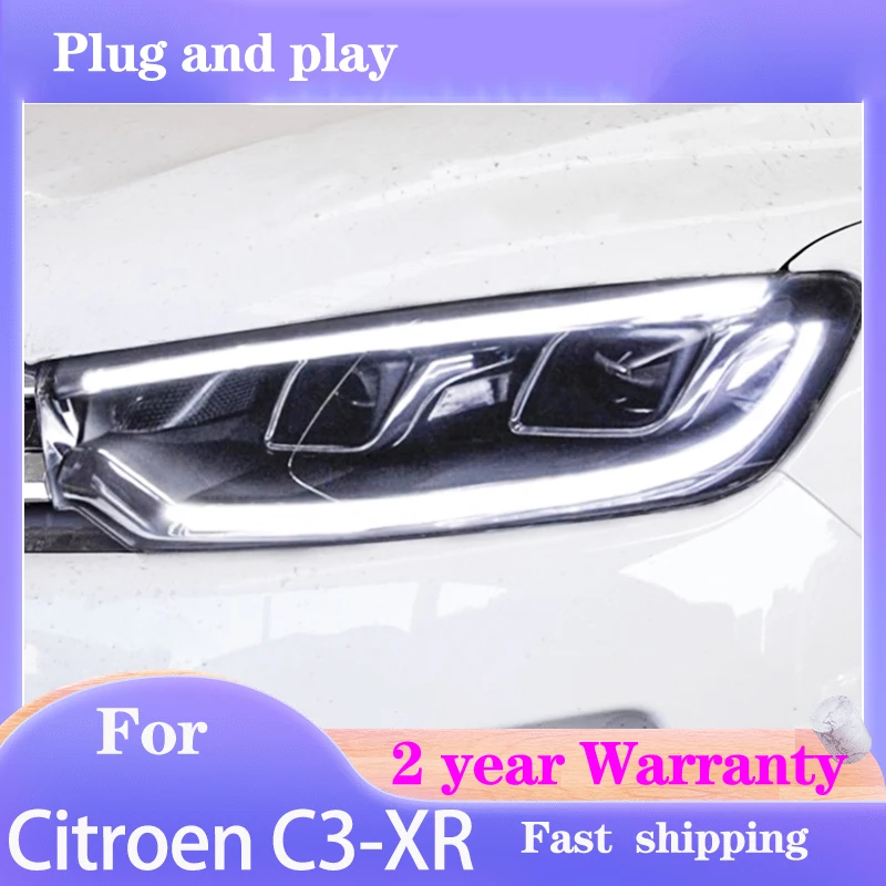 

Стайлинг автомобиля для Citroen C3-XR фары 2015-2017 C3-XR светодиодные фары C3-XR фары H7 hid Q5 Биксеноновые линзы ближнего света