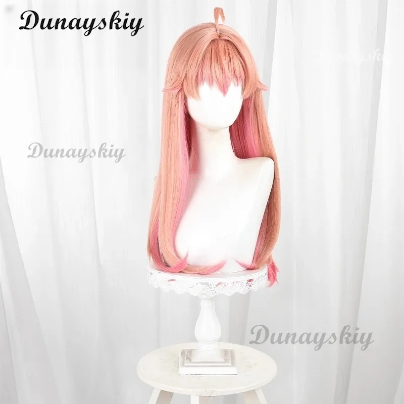 

asdh8@Nico Wakatsuki Cosplay Anime Witch Watch Wig Orange Pink Long Hair Halloween Party for Women Girls Carnival Props Cos Acce