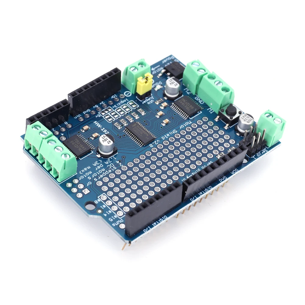 Picture 7: PWM Servo Motor Driver Shield V2 DC Stepper Motor Servo Drive Module IIC I2C for Arduino Robot Mega R3