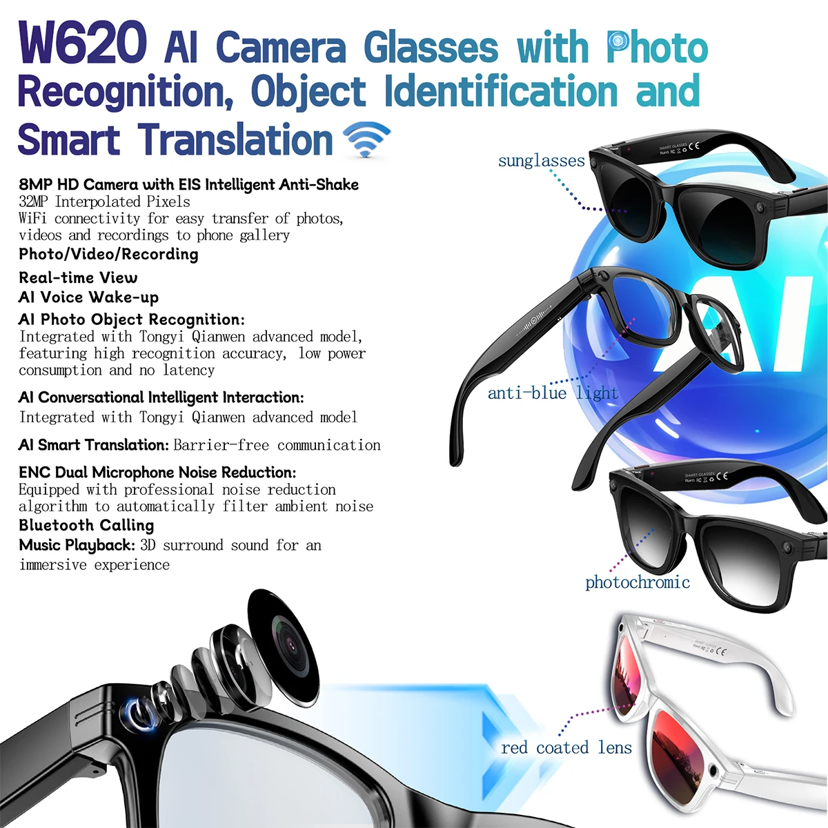 W620 Ai Smart Glass…