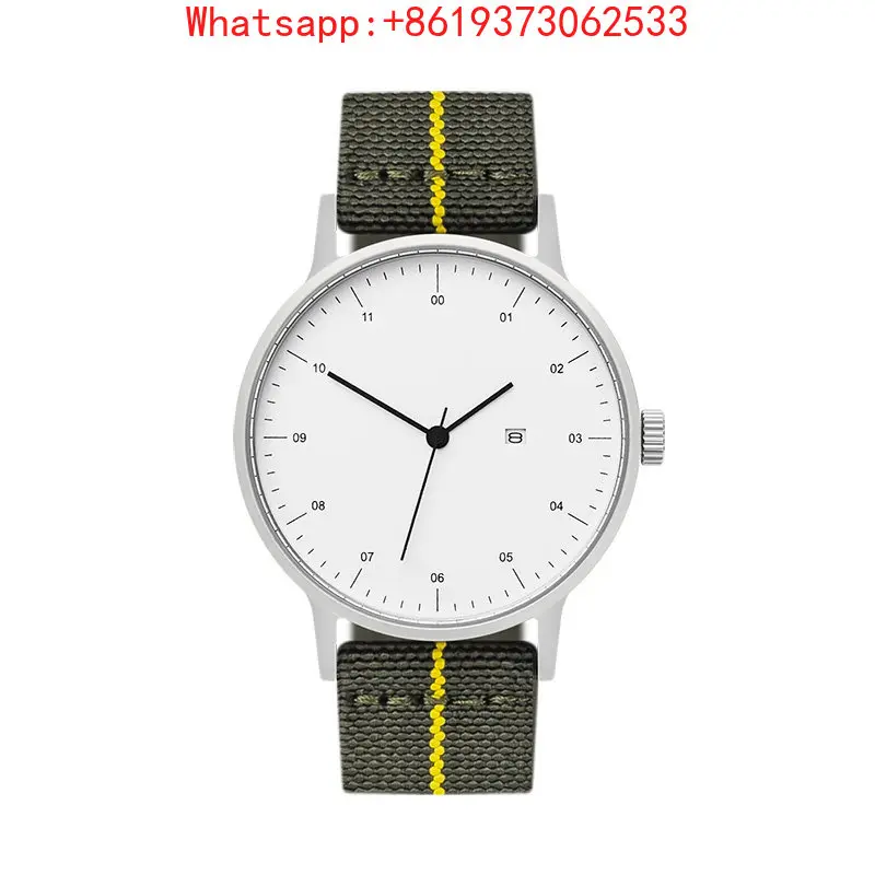 Customized New Bishuwan B30 Minimalist Design Silent Elastic Nylon with Men's and Women's Calendar Gift Watch