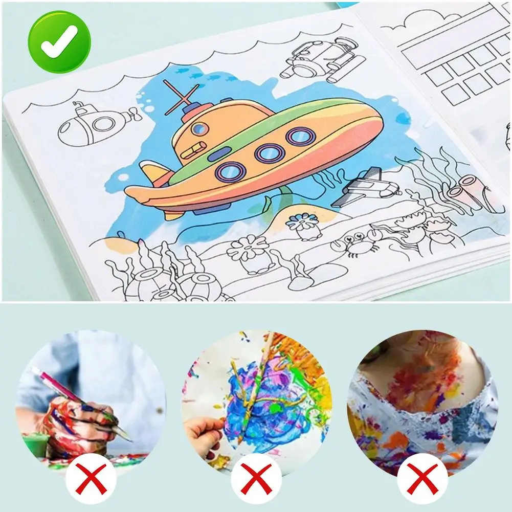 Livre d'images d'eau magique, éducation, Cognition animale, dessin, livres de coloriage, jouets d'apprentissage, autocollants pour enfants