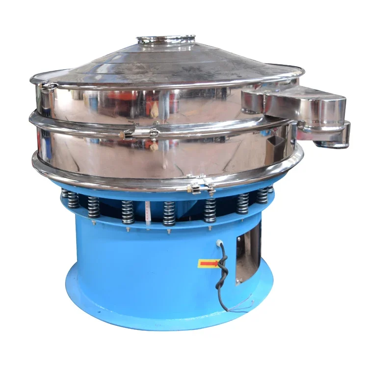 

Food Grade Grain Sorting Sieve Sifter Stainless Steel Rotary Vibration Screen Cereal Flour Vibrating Separator Machine