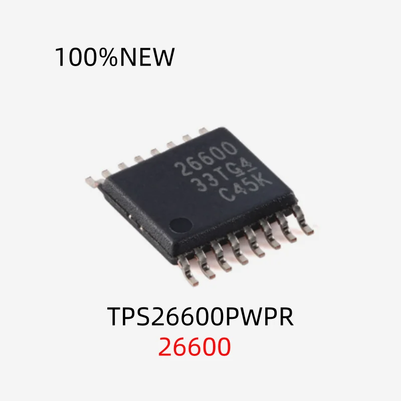(10Pcs) 100% New Tps26600Pwpr Tps26600 26600 Htssop-16 Electronic Fuse Chip Ic with Integrated Input Reverse Polarity Protection Function