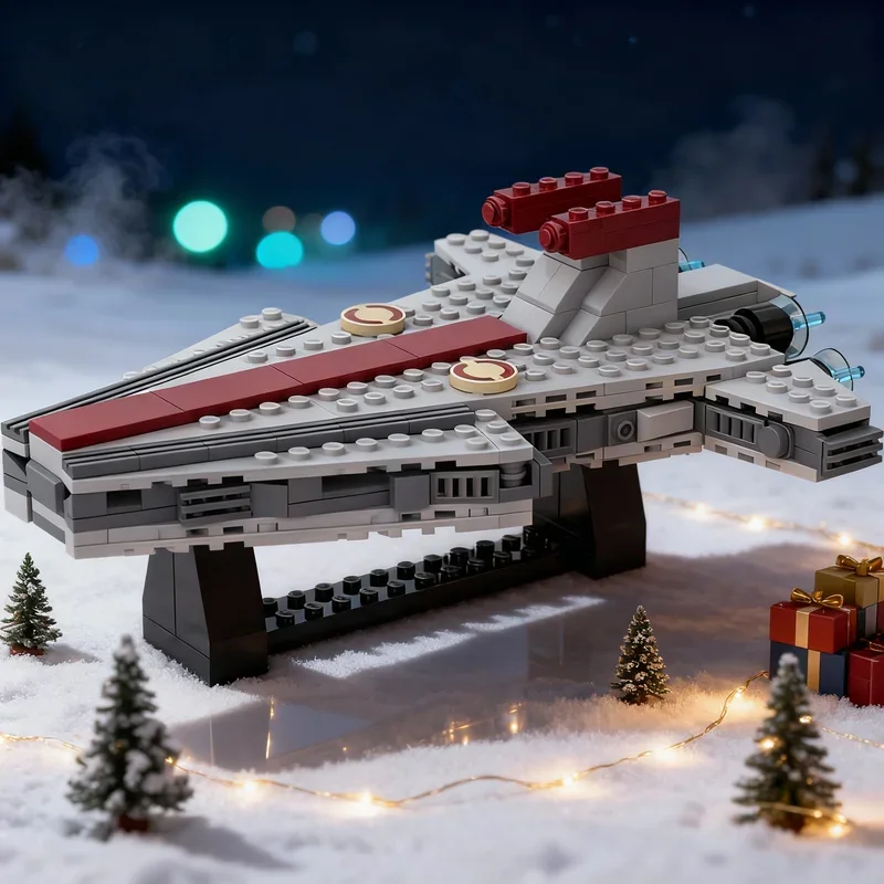 321pcs MOC Star Battle Venator Class Destroyer Midi Scale Stand Model Building Blocks Construction Toys festival Gifts