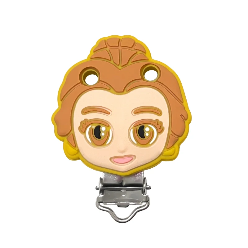 3pcs Disney ซิลิโคนการสร้างแบบจําลอง Pacifier คลิปสําหรับ DIY Baby Teething สร้อยคอ Dummy ผู้ถืออุปกรณ์เสริมเด็ก