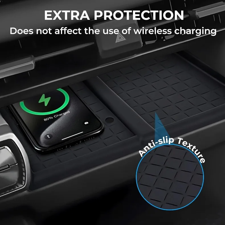 Für Toyota RAV4 2026 Zentralsteuerung Kabelloses Laden Silikon-Pad Telefon-Schutzmatte Rutschfeste Unterlage Auto-Innenausstattung – Detail 4