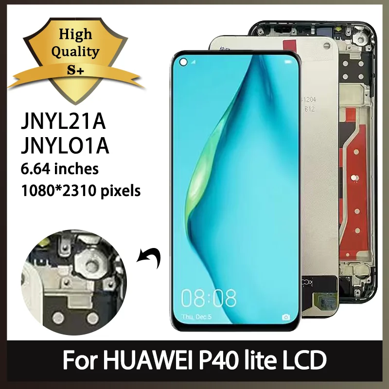 Pantalla nova 7i de 6,4 pulgadas para Huawei P40 Lite JNY-LX1 JNY-L21A montaje de digitalizador con pantalla táctil LCD para Nova 6 SE pantalla LCD