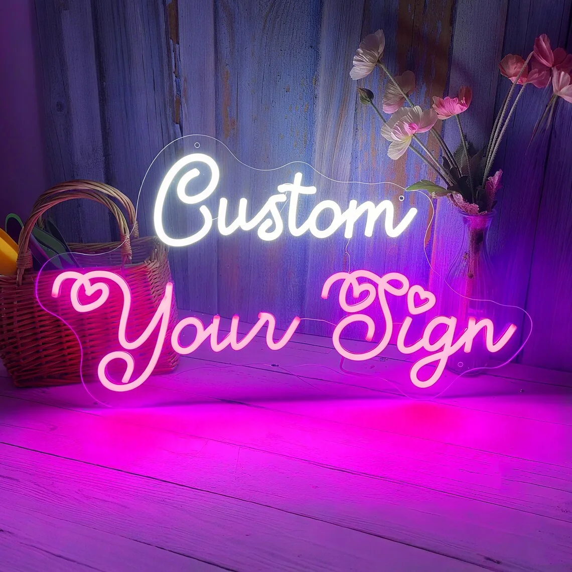 Custom Led Neon Sign Personalized Neon Light for Wedding Home Wall Decorations Night Lamp Name Business Logo Birthday Gift