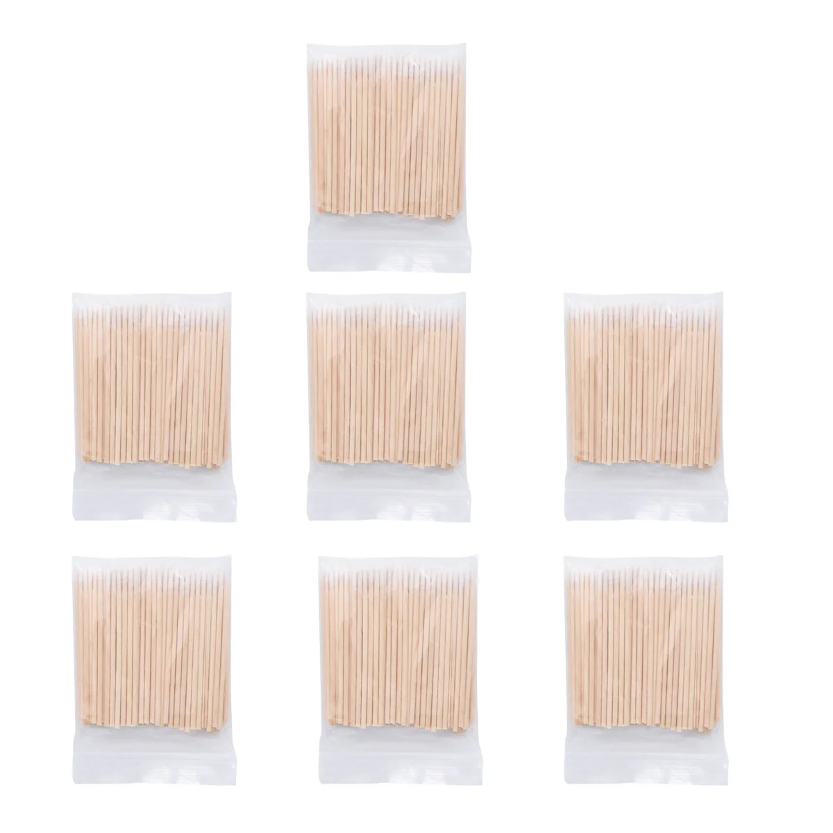 7Packs Cotton Swab Sticks Disposable Cleaning Swabs Pointed Multi-Function Makeup Skin Cleaning Rods for Home Shop Use Travel