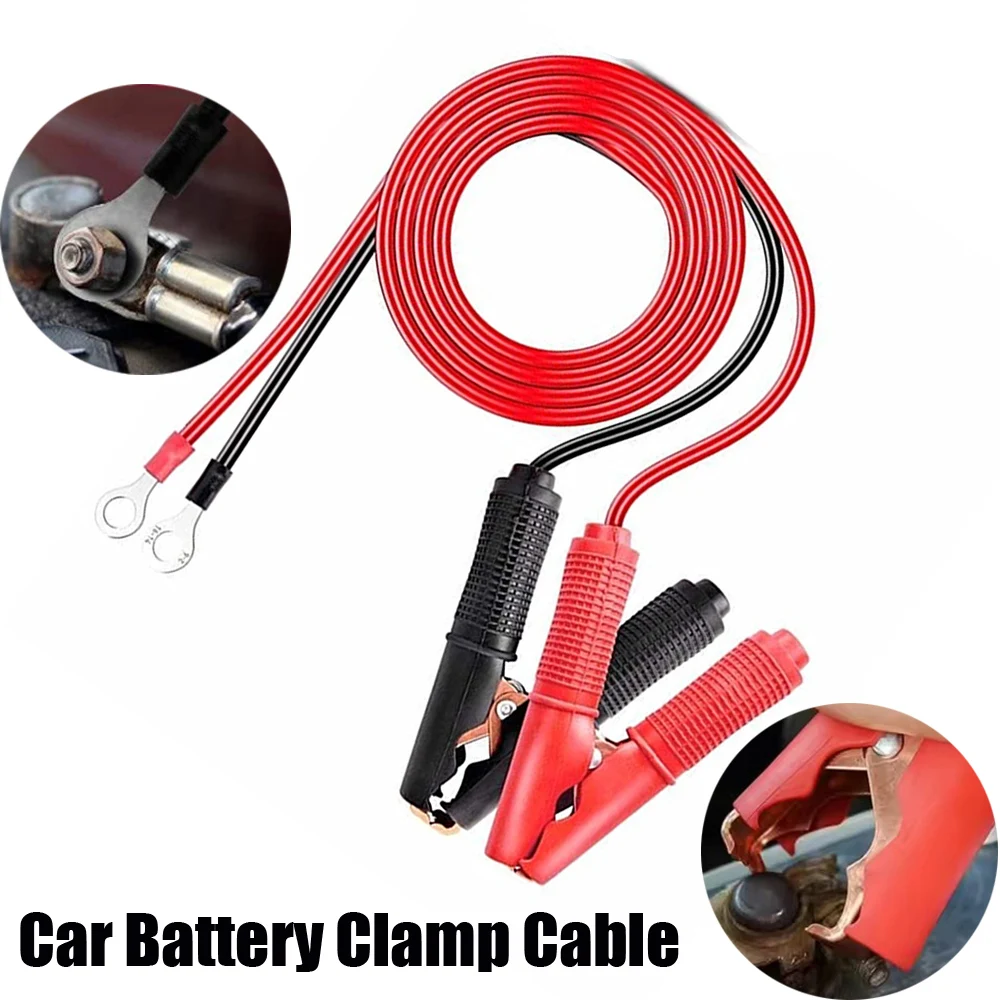 30A Fuse Battery Alligator Clip For Car Extension Cord Quick-Release Adapter Disconnect For Car Motorcycle Battery Clamp Cable