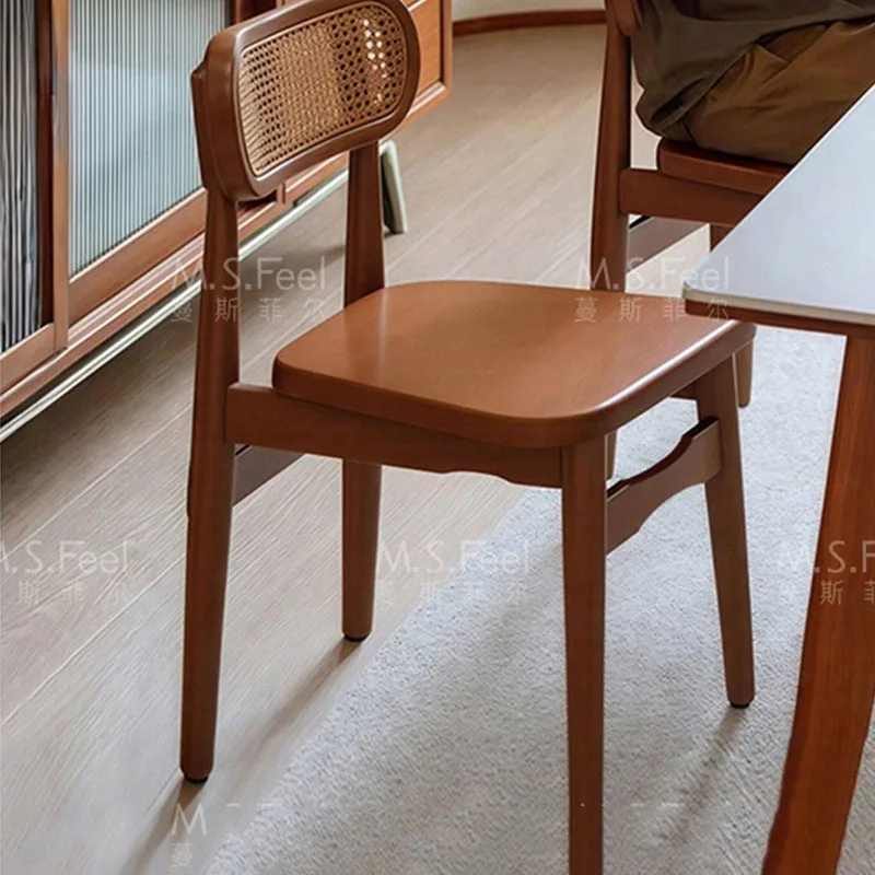 Wooden Minimalist Dining Chairs Nordic Luxury Modern Lounge Clear Dining Chairs Comfortable Designer Muebles Home Furniture