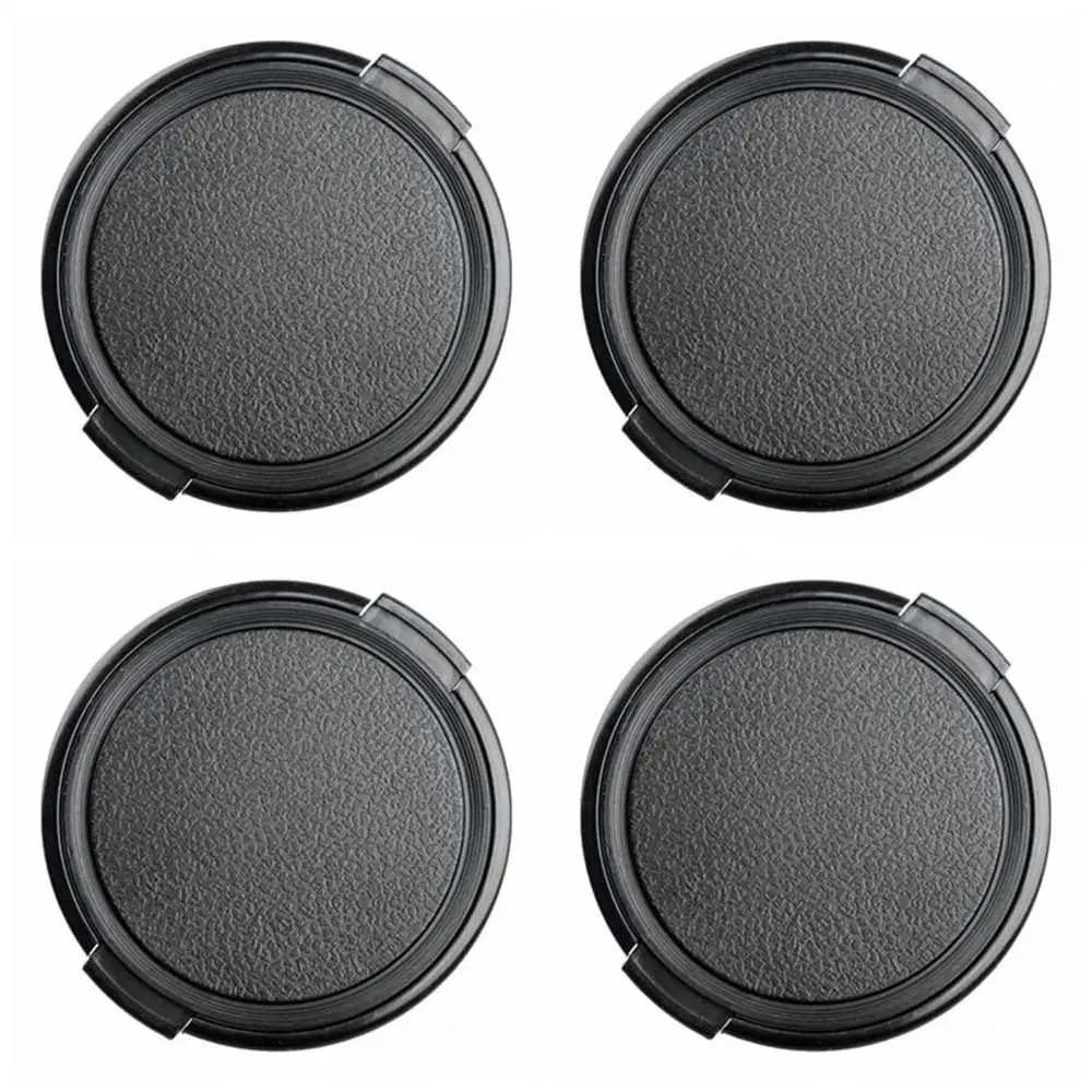 

DSLR Lens Front Cap Camera Lens Cap Side Pinch Dustproof Cover Lens Cover Hemp Face Lens Cap For Canon