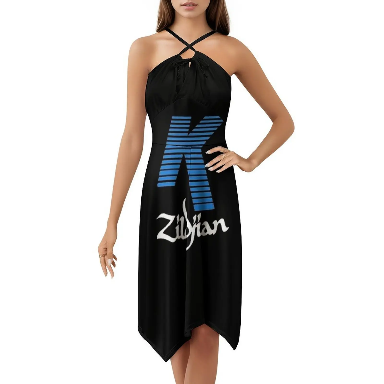 فستان كاجوال على الطراز الكوري الكبير للنساء فساتين مكتب يومية بسيطة للسيدات Happy Good Monday ملابس نسائية لطيفة ومضحكة #5