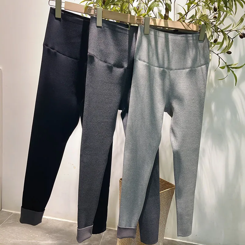 Pantaloni da yoga in lycra di cotone con dettagli elastici foderati in Fce di alta qualità Pantaloni da donna con strato base Autunno Faion