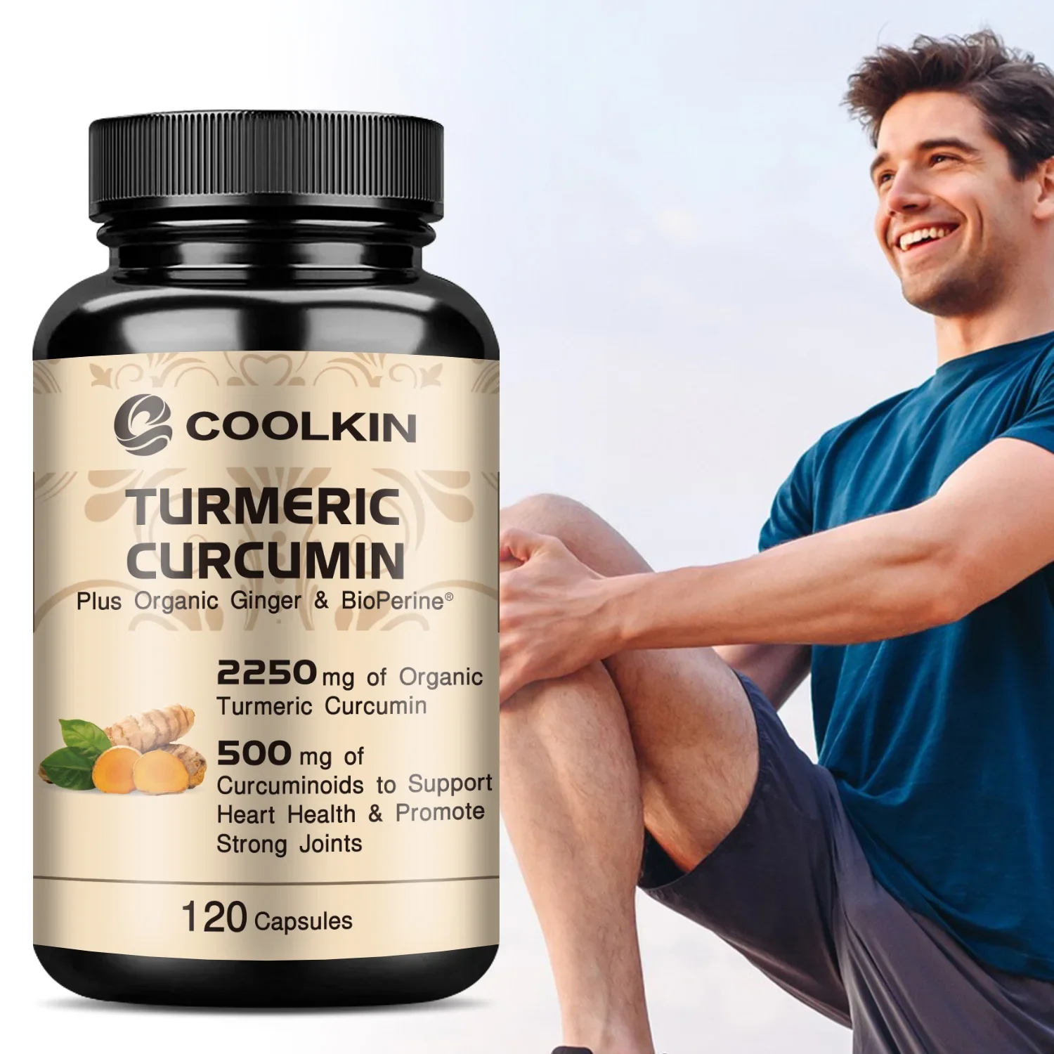 Turmeric Curcumin - with 95% Curcumin, Bioperine - Promotes Optimal Absorption, Joint and Immune Support,Reduce Inflammation