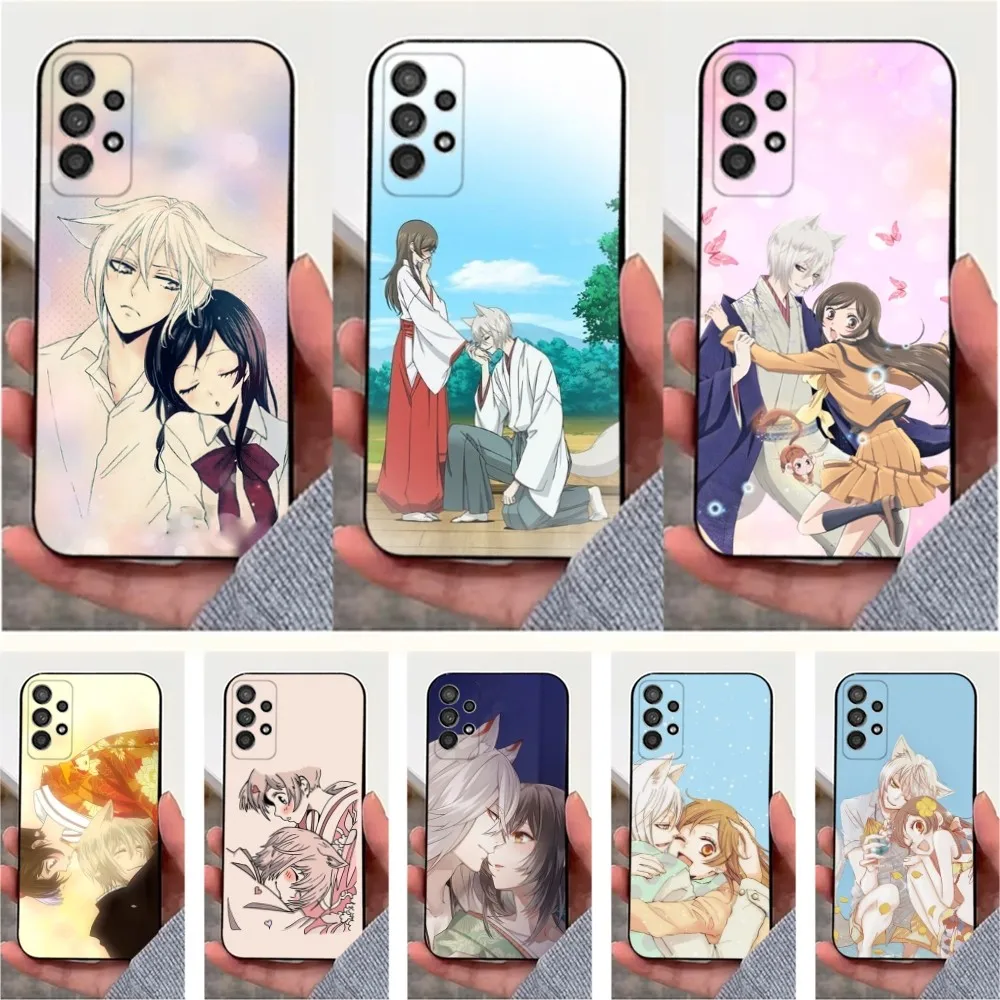 Cartoon K-Kamisamas K-Kiss Phone Case For Samsung S25,S24,S23,S22,S20,S21,S10,Ultra,Plus,Lite,FE,Soft Silicone Black Cover